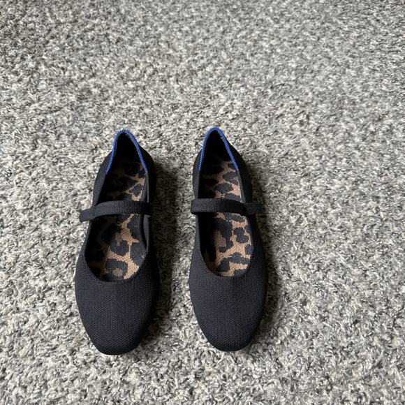 Rothy's Shoes - Rothy’s The Max Square Mary Jane Women’s Washable Flats Black Womens 5.5 Shoe